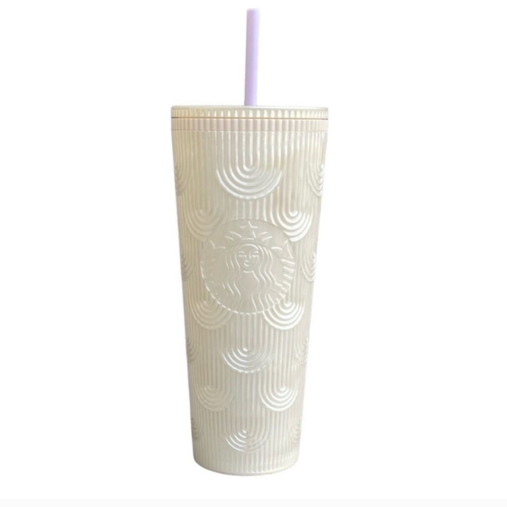 Pearlized Starbucks Spring 2023 Siren (White Pearl) 16 oz Tumbler